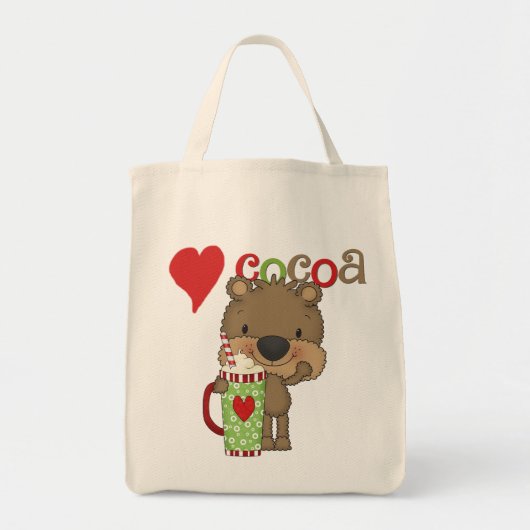 Draag de Vakantie van de Liefde van de Cacao Tote Bag (Voorkant)