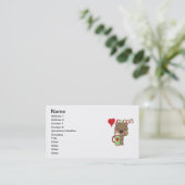 Draag de Vakantie van de Liefde van de Cacao Visitekaartje (Staand voorkant)