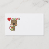 Draag de Vakantie van de Liefde van de Cacao Visitekaartje (Achterkant)