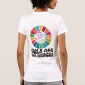 Draag de verandering die u wilt zien Global Goals  T-shirt (Achterkant)