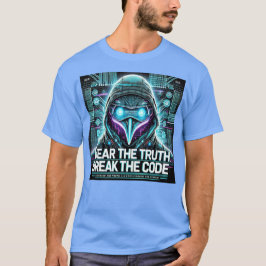 Draag de waarheid. Breek de code | Cyberpunk Pengu T-shirt
