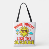Draag de zon tote bag (Achterkant)