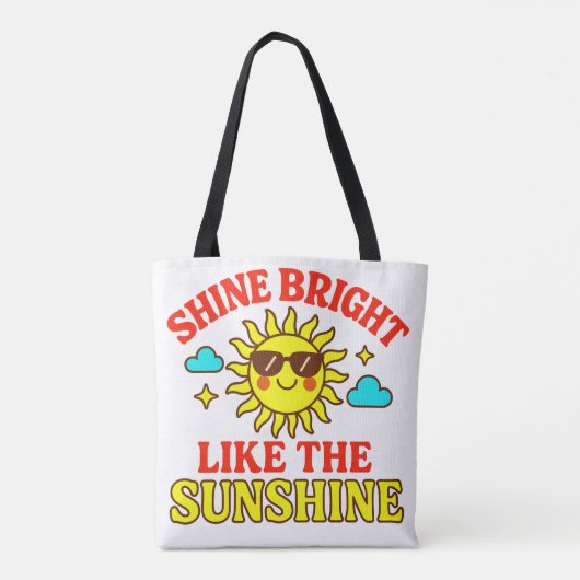 Draag de zon tote bag (Achterkant)