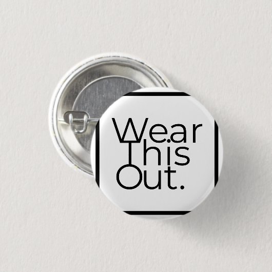 Draag deze onbeperkte expressie ronde pin badge ronde button 3,2 cm (Voorkant /achterkant)