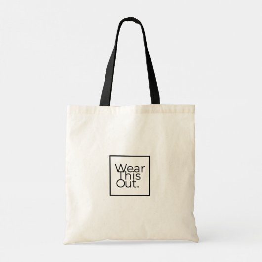 Draag deze tas voor de Canvas tas van het leven (Achterkant)