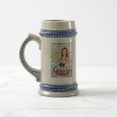Draag Dirndl Drink Bier Celebrate Oktoberfest Bierpul (Links)