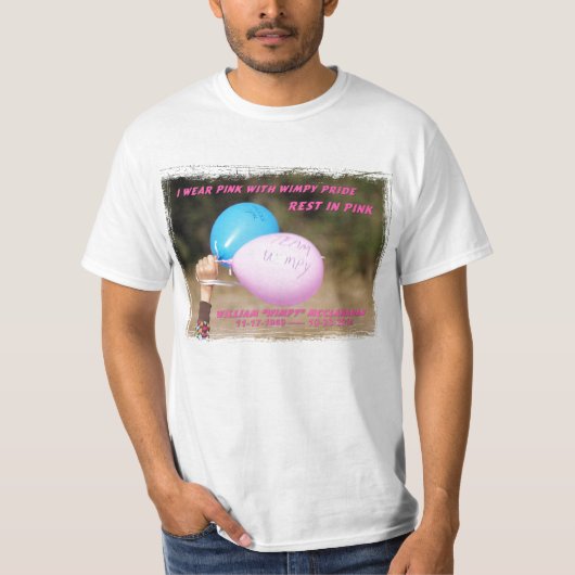 Draag dit met Wimpy Pride! T-shirt (Voorkant)