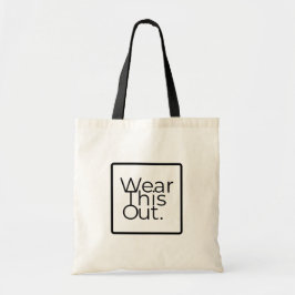 Draag dit uit Designer Logo Tote Bag