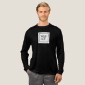 Draag dit uit Mannen Longsleeve nacht of dag Draag Tri-Blend Shirt (Voorkant)