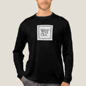 Draag dit uit Mannen Longsleeve nacht of dag Draag Tri-Blend Shirt (Voorkant volledig)