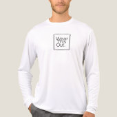 Draag dit uit Mannen Longsleeve nacht of dag Draag Tri-Blend Shirt (Voorkant volledig)