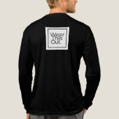 Draag dit uit Mannen Longsleeve nacht of dag Draag Tri-Blend Shirt (Achterkant volledig)