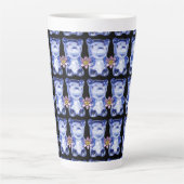 draag edelsteen stijl latte mok (Voorkant)