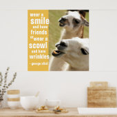 Draag een glimlach en heeft vrienden George Eliot Poster (Keuken)