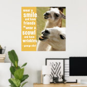 Draag een glimlach en heeft vrienden George Eliot Poster (Thuiskantoor)