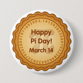 Draag een Happy Pi Day Ronde Button 7,6 Cm