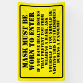 Draag een Masker Bericht Spandoek (Verticaal)