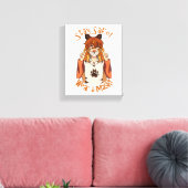 Draag een Masker! Canvas Afdruk (Insitu (Woonkamer))