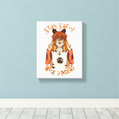 Draag een Masker! Canvas Afdruk (Insitu (Houten vloer))