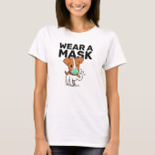 Draag een Masker Cute Dog T-Shirt (Voorkant)