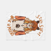 Draag een Masker! Fleece Deken (Voorkant (Horizontaal))