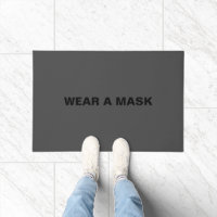 Draag een masker grijs zwarte de minimalisator van