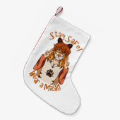 Draag een Masker! Kleine Kerstsok (Voorkant (Hangend))