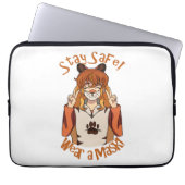 Draag een Masker! Laptop Sleeve (Voorkant)