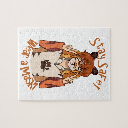 Draag een Masker! Legpuzzel (Horizontaal)