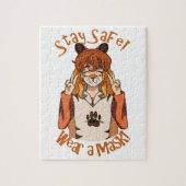 Draag een Masker! Legpuzzel (Verticaal)