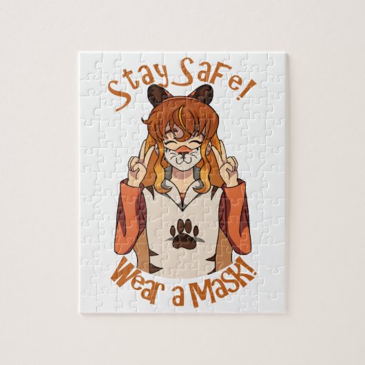 Draag een Masker! Legpuzzel (Verticaal)