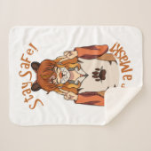 Draag een Masker! Sherpa Deken (Voorkant (horizontaal))