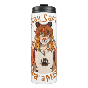 Draag een Masker! Thermosbeker