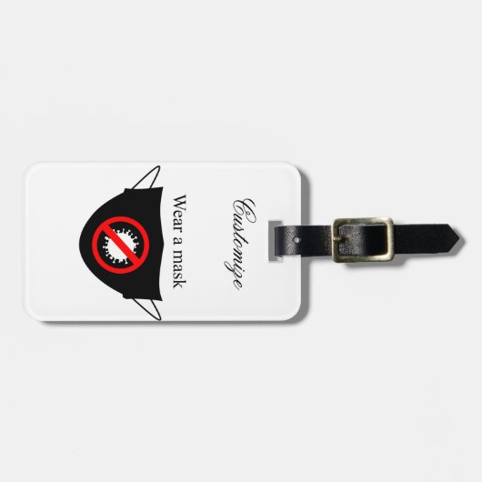 Draag een Masker Thunder_Cove Bagagelabel (Voorkant horizontaal)