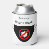 Draag een Masker Thunder_Cove Blikjeskoeler (Blikje Voorkant)