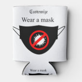Draag een Masker Thunder_Cove Blikjeskoeler (Voorkant)