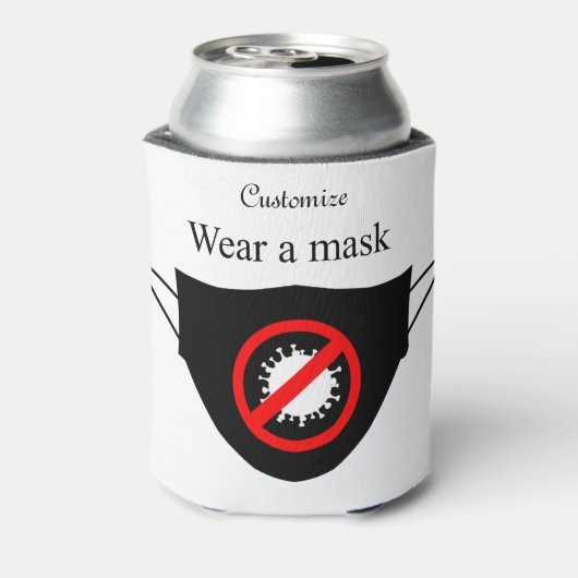 Draag een Masker Thunder_Cove Blikjeskoeler (Blikje Achterkant)