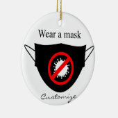 Draag een Masker Thunder_Cove Keramisch Ornament (Rechts)