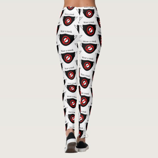 Draag een Masker Thunder_Cove Leggings (Achterkant)