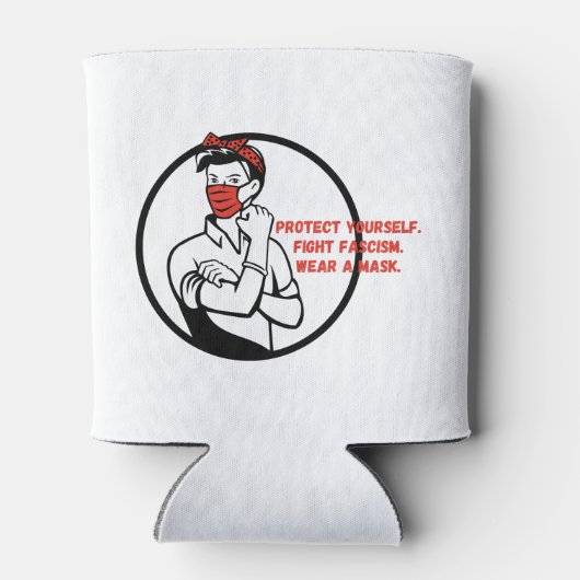 Draag een maskerriveter stijl blikjeskoeler (Achterkant)