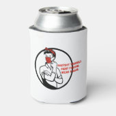 Draag een maskerriveter stijl blikjeskoeler (Blikje Achterkant)