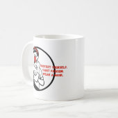 Draag een maskerriveter stijl koffiemok (Voorkant links)