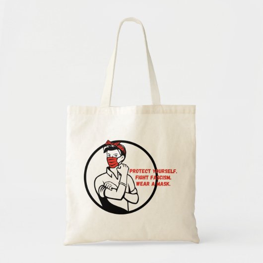 Draag een maskerriveter stijl tote bag (Voorkant)