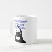 Draag een maskerstijl van graffiti koffiemok (Voorkant links)