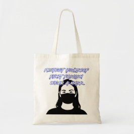 Draag een maskerstijl van graffiti tote bag