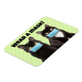 Draag een maskerverkuis in Coronavirus Face-masker Magneet (Linkerzijde)