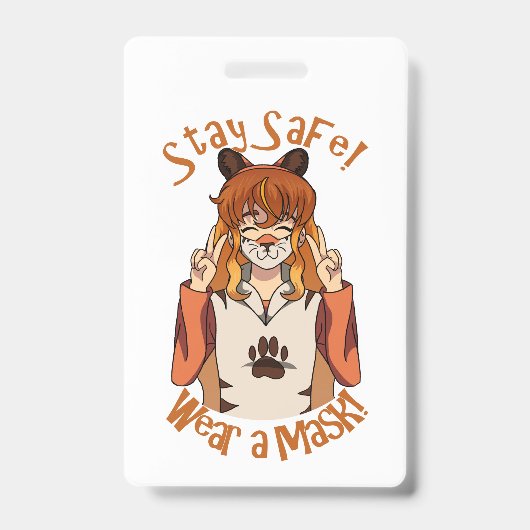 Draag een Mondkapje! Badge (Voorzijde)