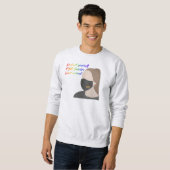 Draag een regenboogmasker trui (Voorkant volledig)