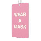 Draag een roze witte minimalistische auto luchtverfrisser (Links)