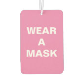 Draag een roze witte minimalistische auto luchtverfrisser (Achterkant)